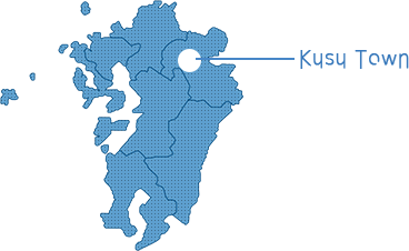 玖珠町の地図 大分県の中西部にある町